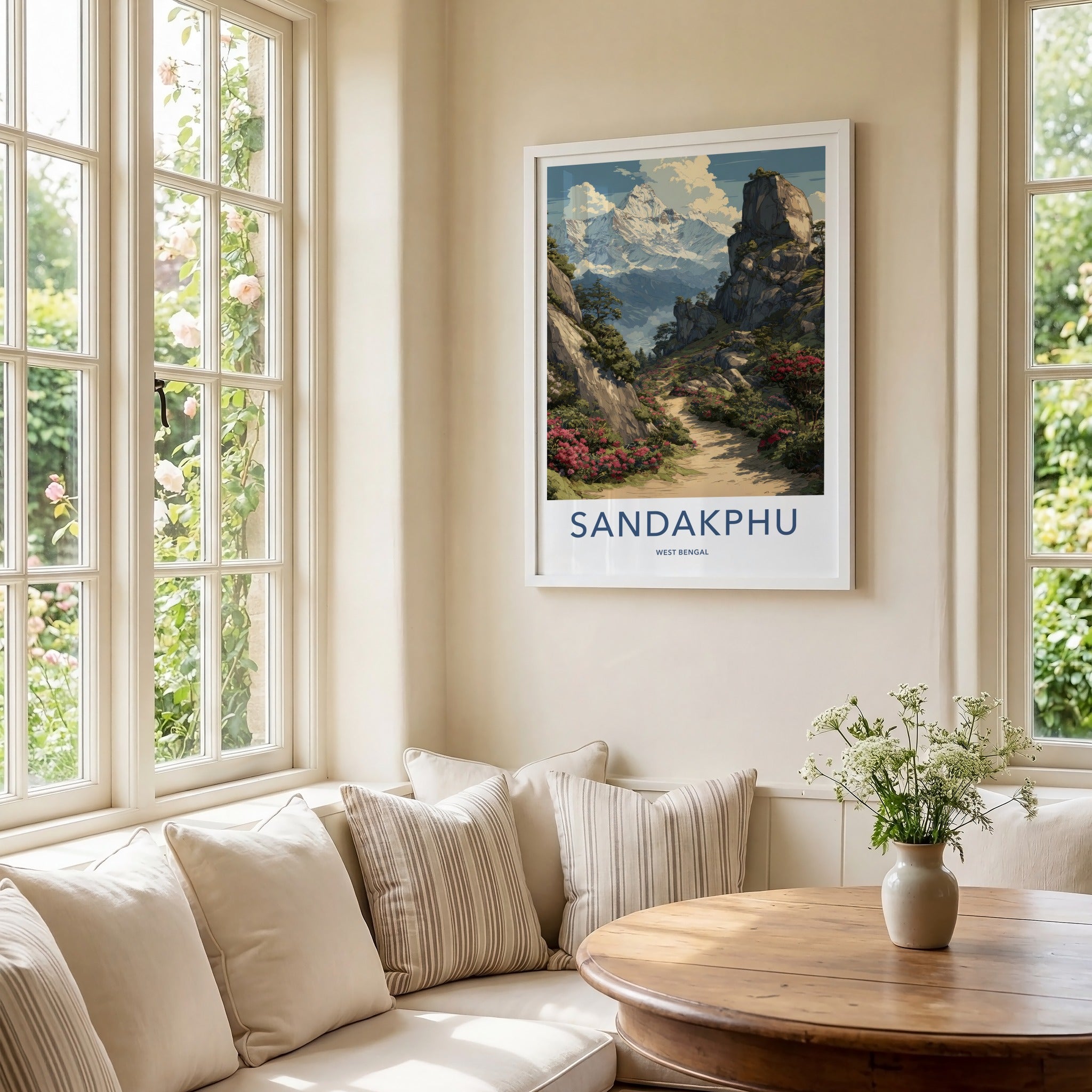 Sandakphu Poster - India West Bengal Mountain Print