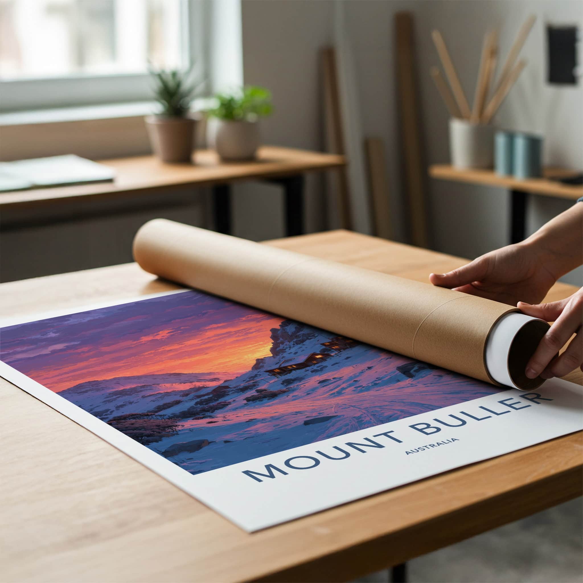 Mount Buller Poster - Australia Travel Art
