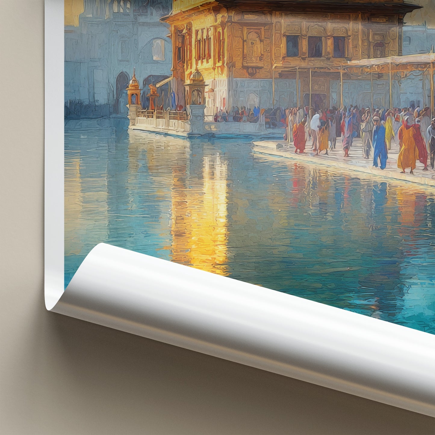 Golden Temple Poster - India Punjab Historical Art Print