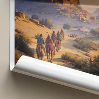 Marusthali Poster - India Punjab Fortress Sunset