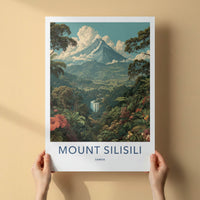 Mount Silisili Poster - Samoa Snow Capped Volcano