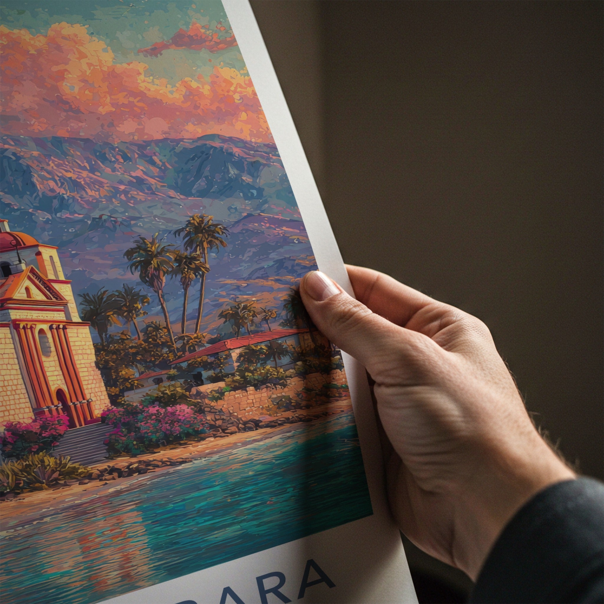 Santa Barbara Poster - California Travel Art