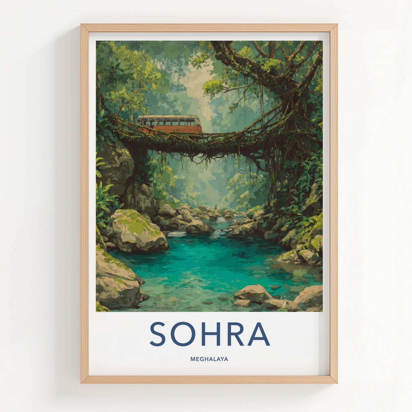 Sohra Poster - India Lush Bus Meghalaya