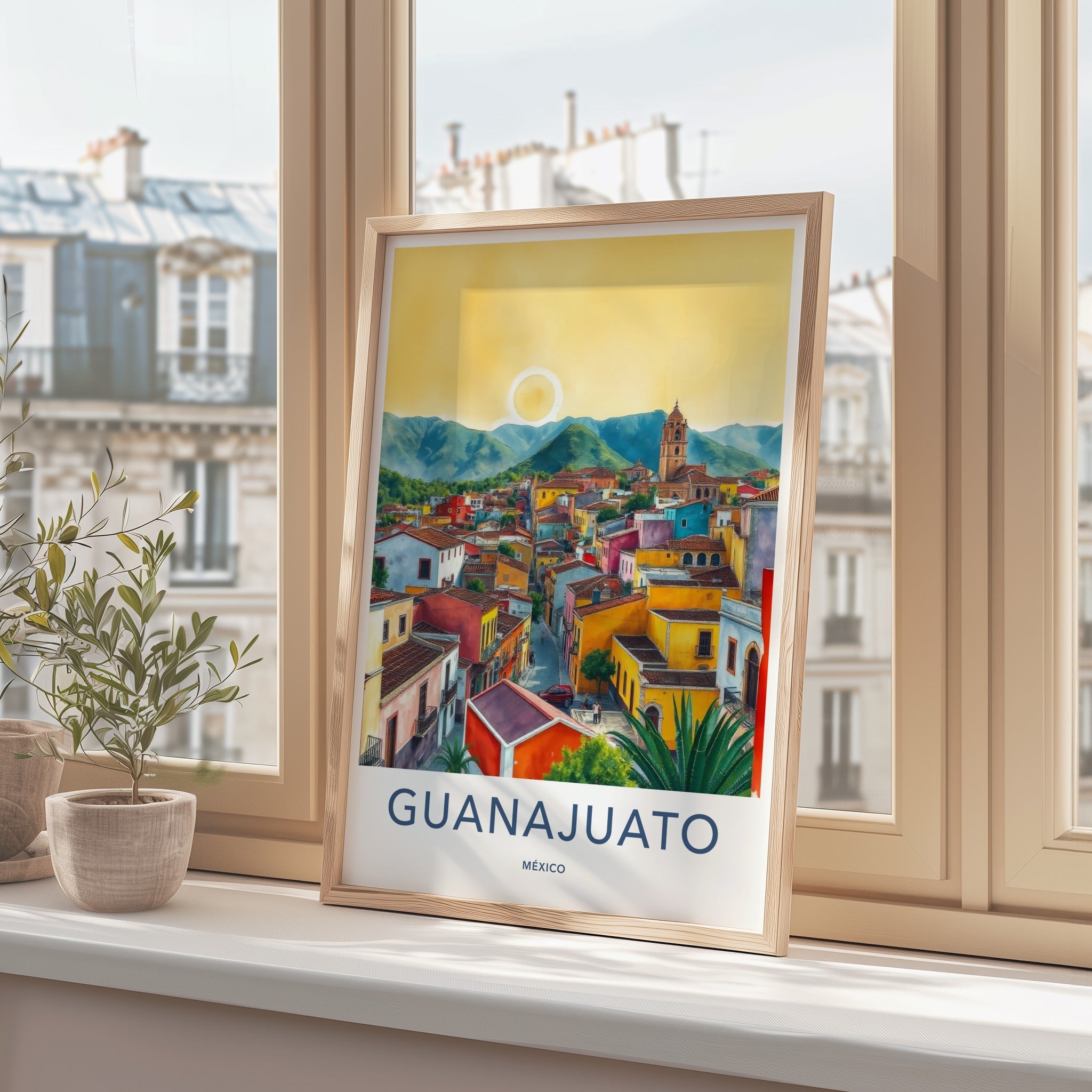 Guanajuato Poster - Mexico Travel Art