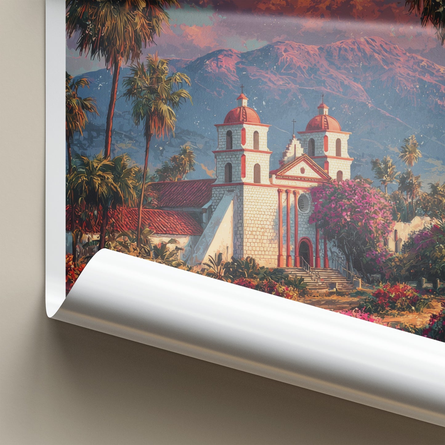 Santa Barbara Poster - California Travel Art