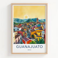 Guanajuato Poster - Mexico Travel Art