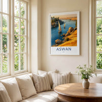 Aswan Poster - Egypt Travel Print