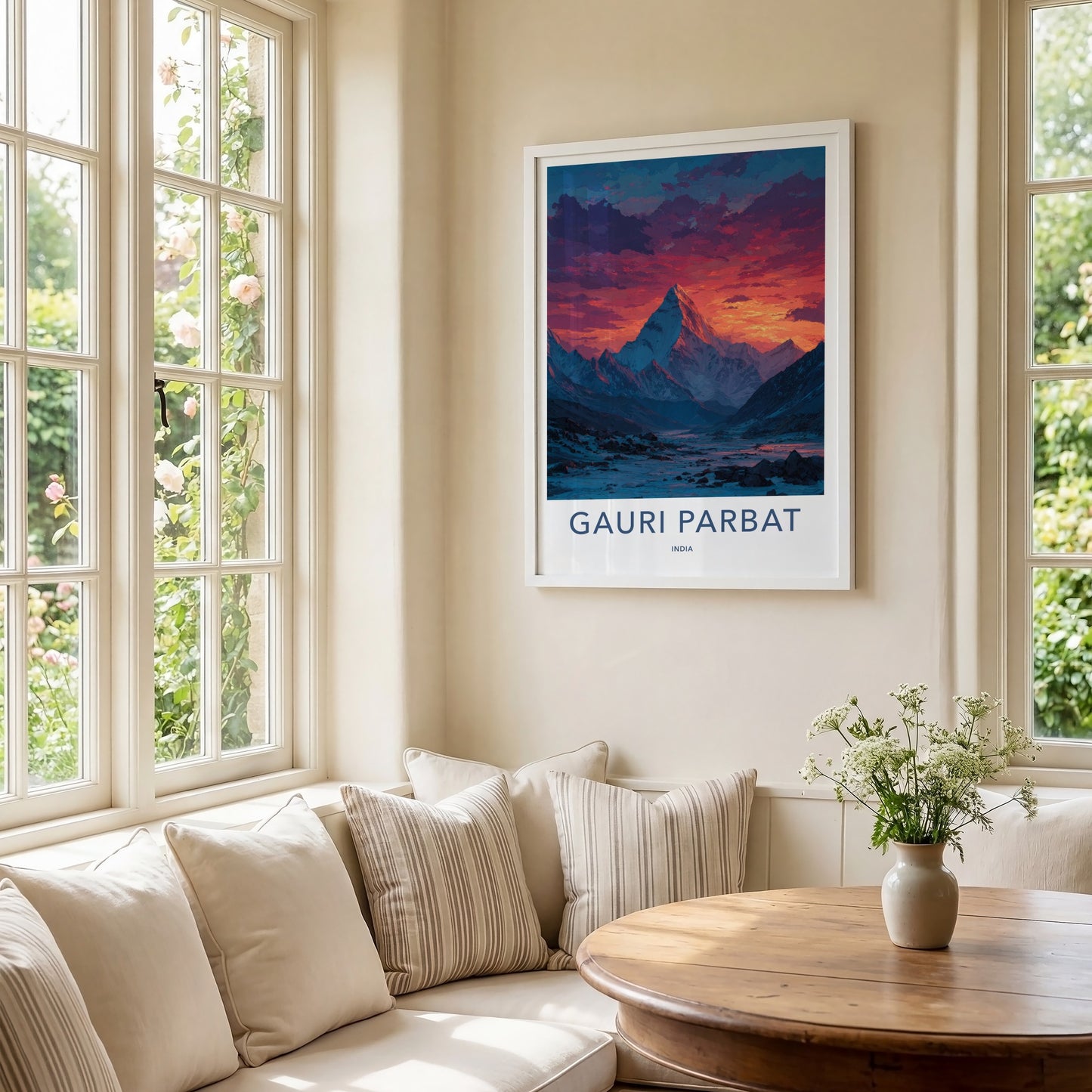 Gauri Parbat Poster - India Travel Art