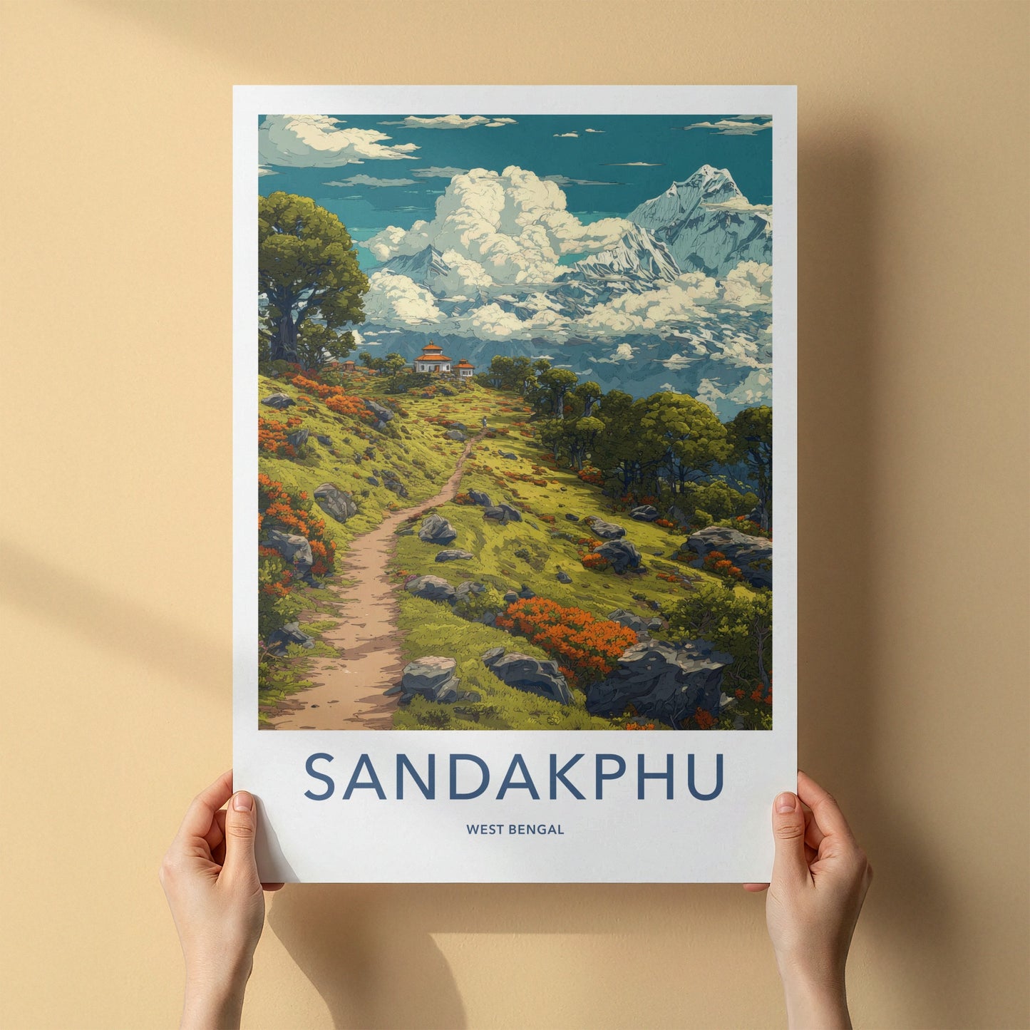 Sandakphu Poster - West Bengal Travel Art
