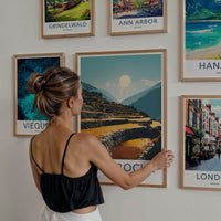 Pangboche Poster - Nepal Travel Art