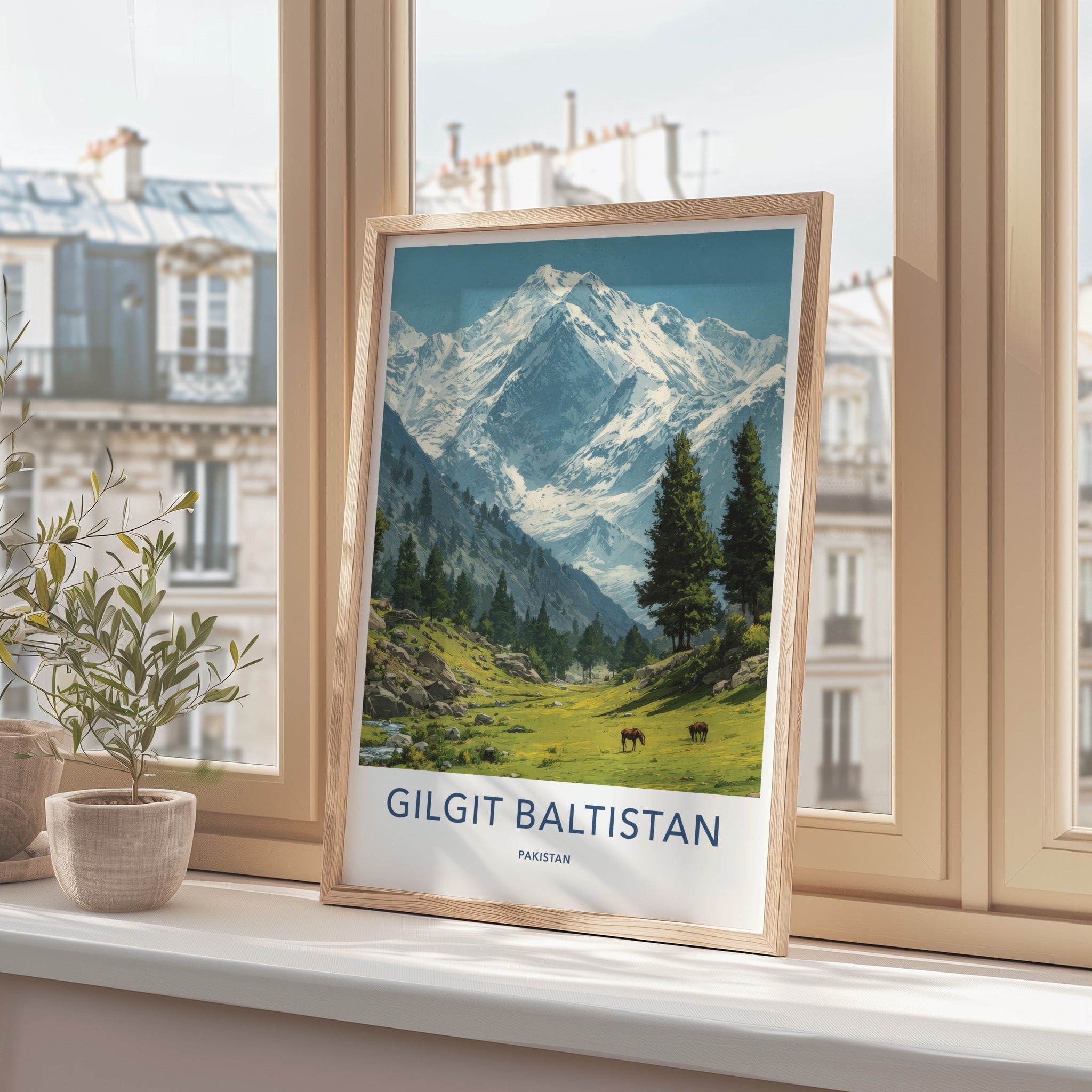 Gilgit Baltistan Poster - Pakistan Travel Art