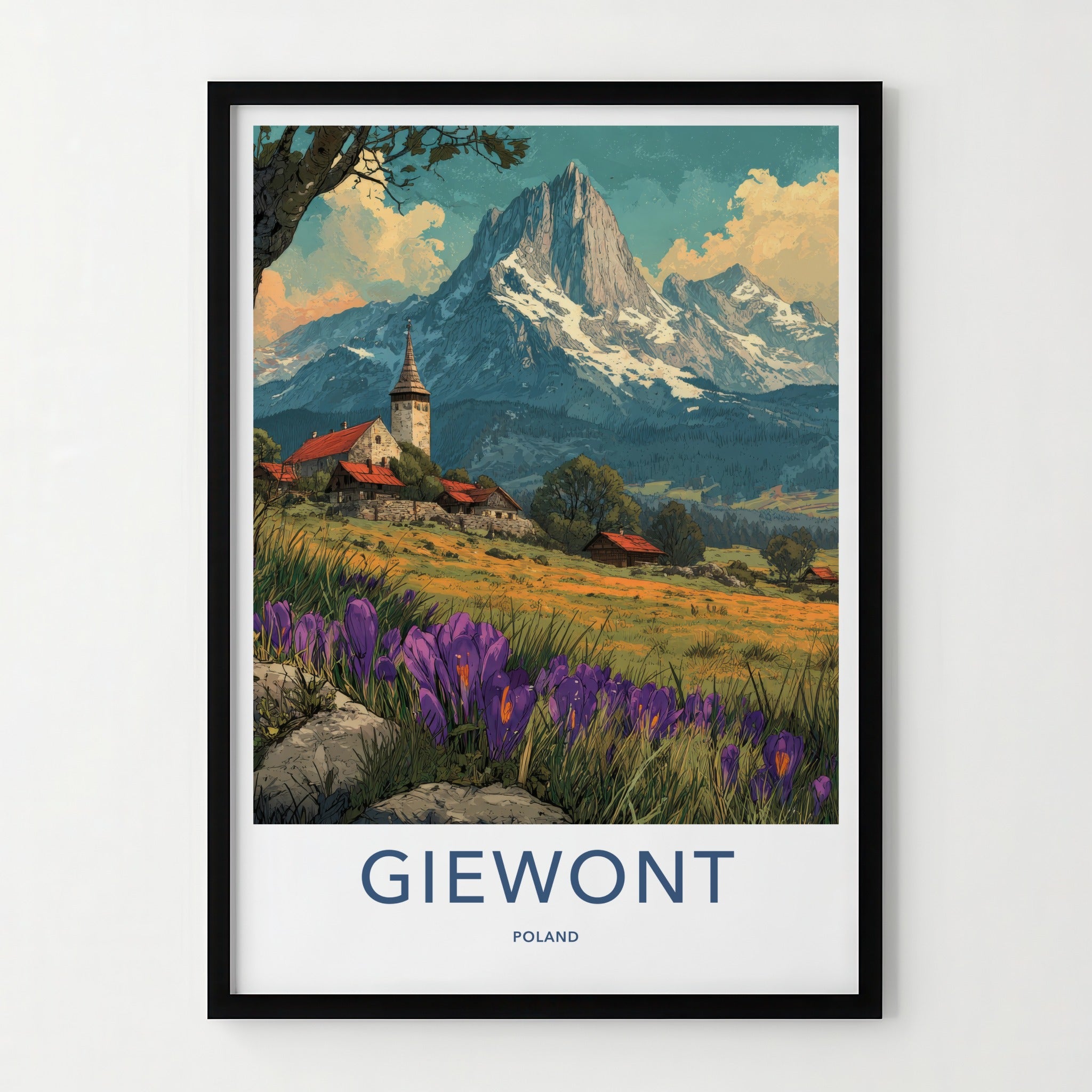 Giewont Poster - Poland Travel Art