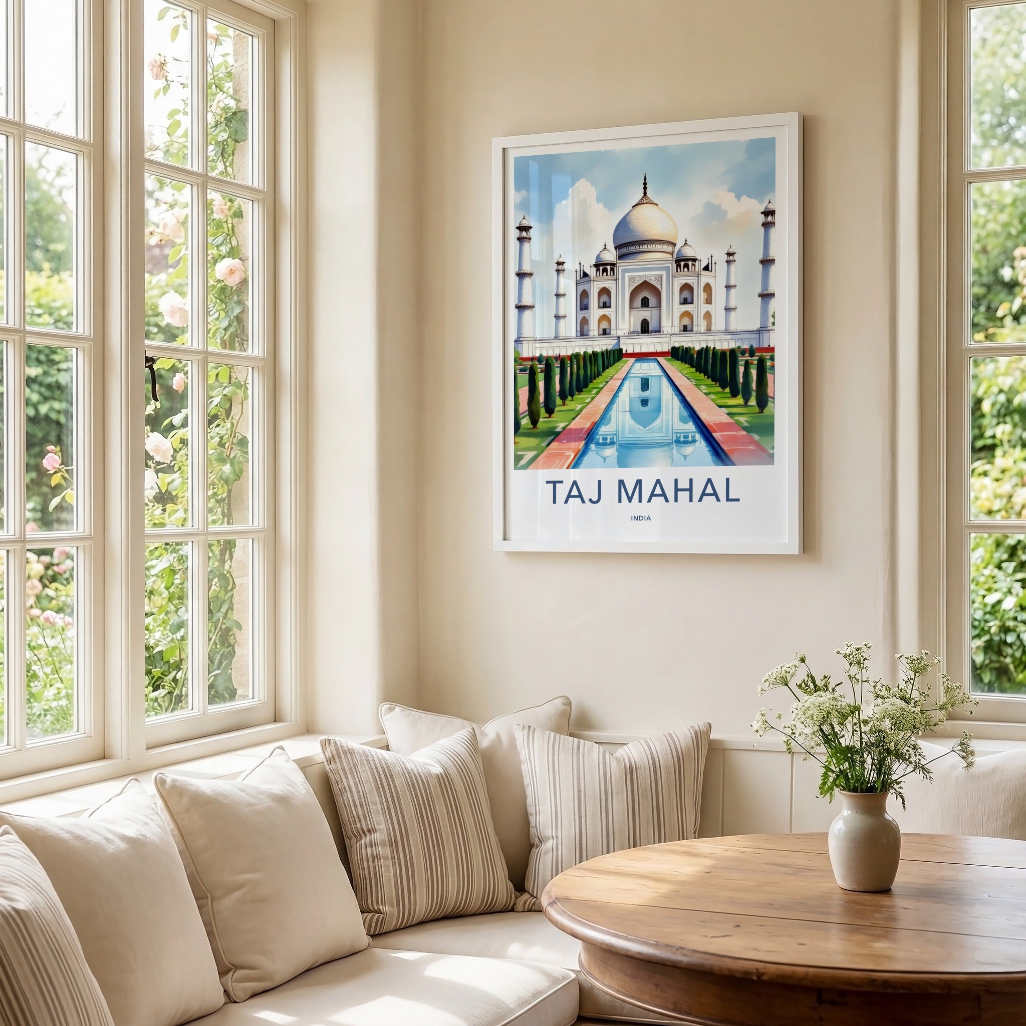 Taj Mahal Poster - India Art