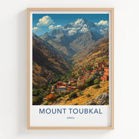 Mount Toubkal Poster - Morocco Art