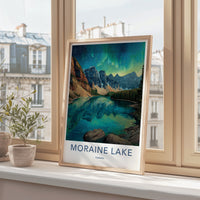 Moraine Lake Poster - Canada Travel Art