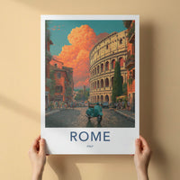 ROME Poster - ITALY Travel Art