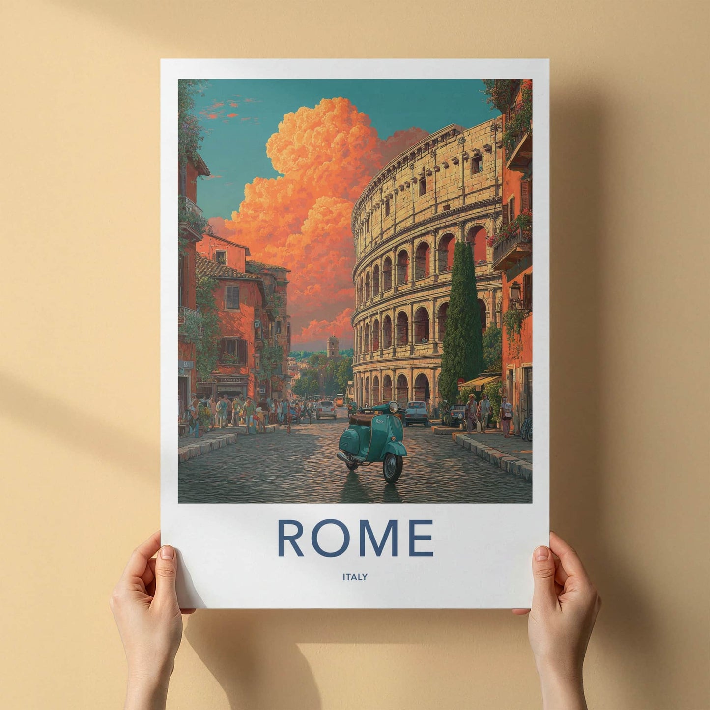 ROME Poster - ITALY Travel Art