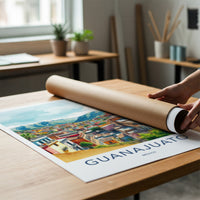 Guanajuato Poster - Mexico Travel Art