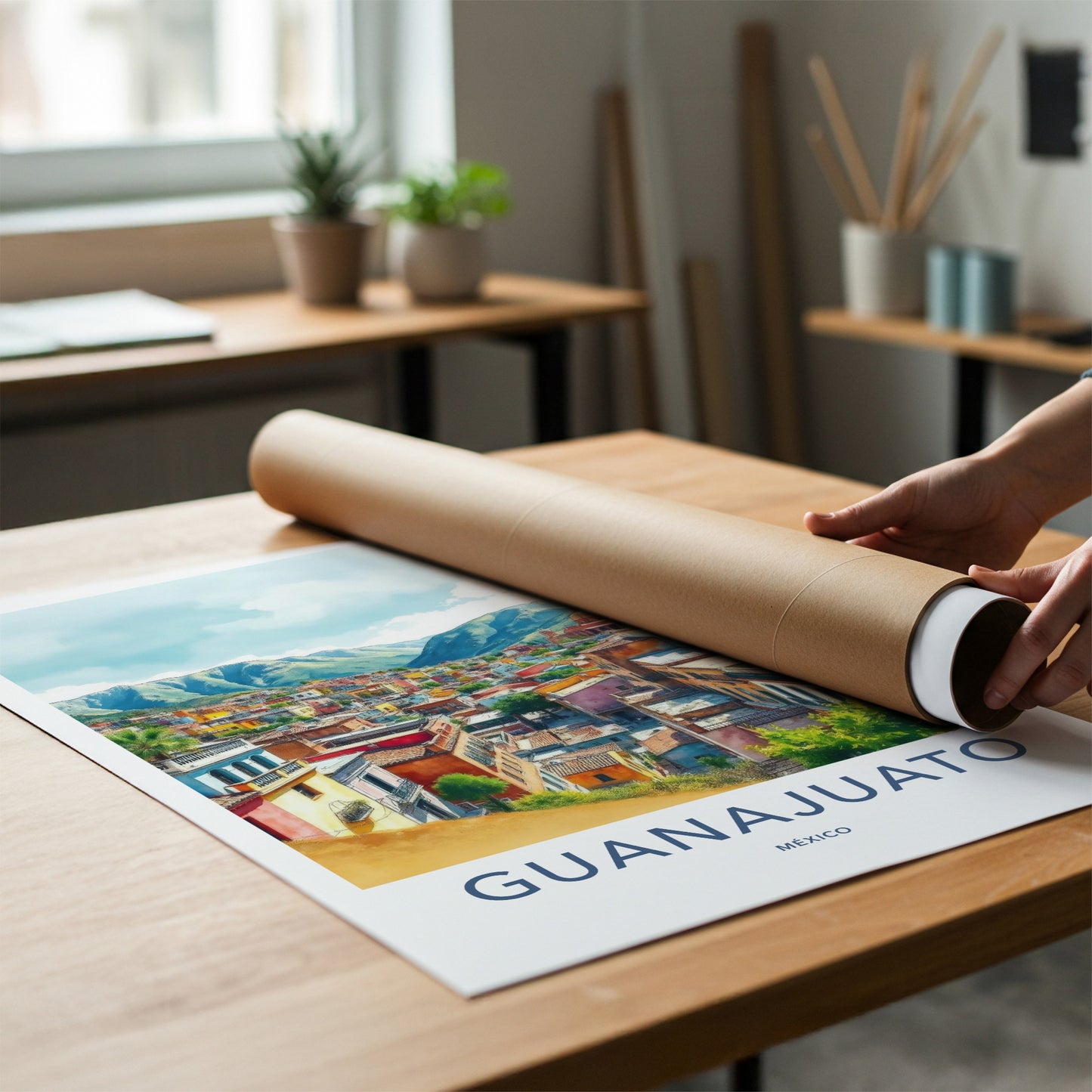 Guanajuato Poster - Mexico Travel Art