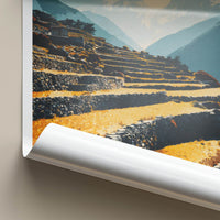 Pangboche Poster - Nepal Travel Art