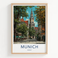 Munich Poster - Germany Travel Print