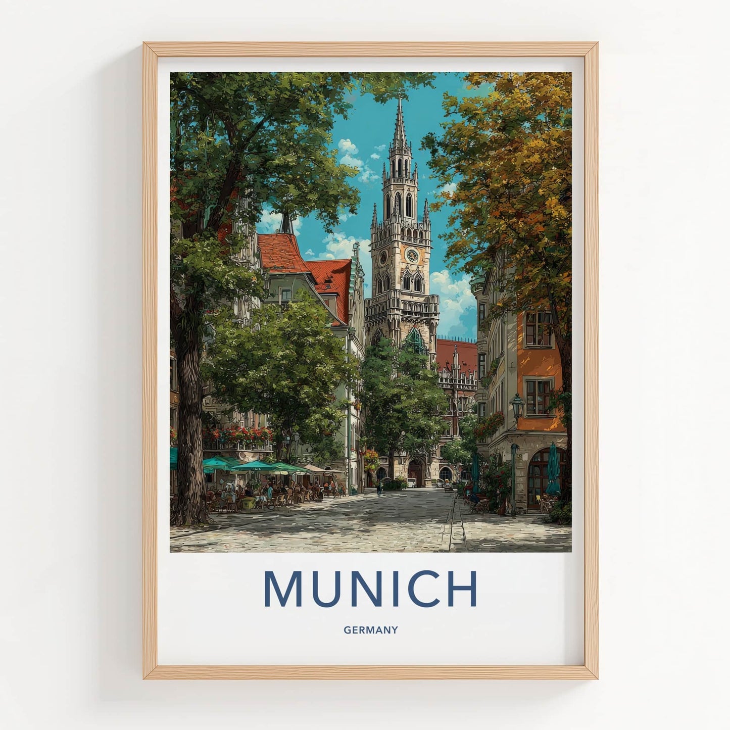 Munich Poster - Germany Travel Print
