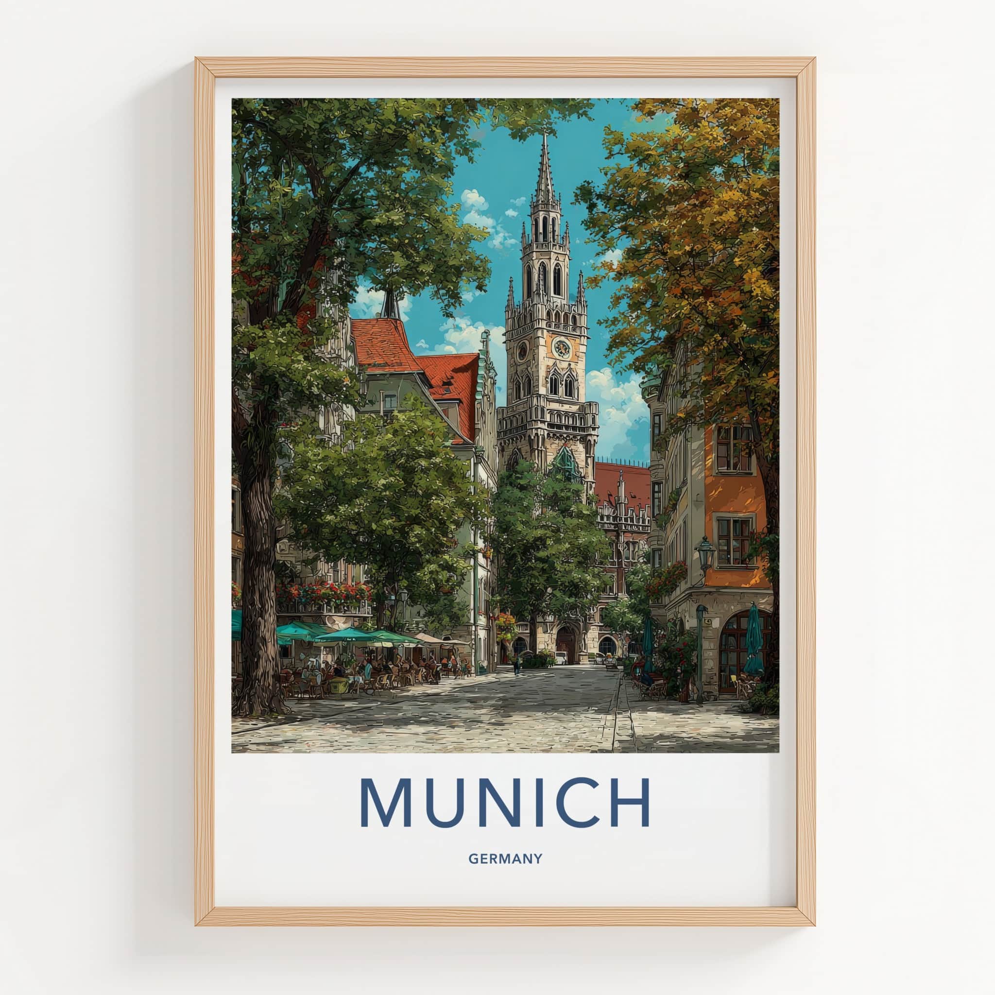 Munich Poster - Germany Travel Print