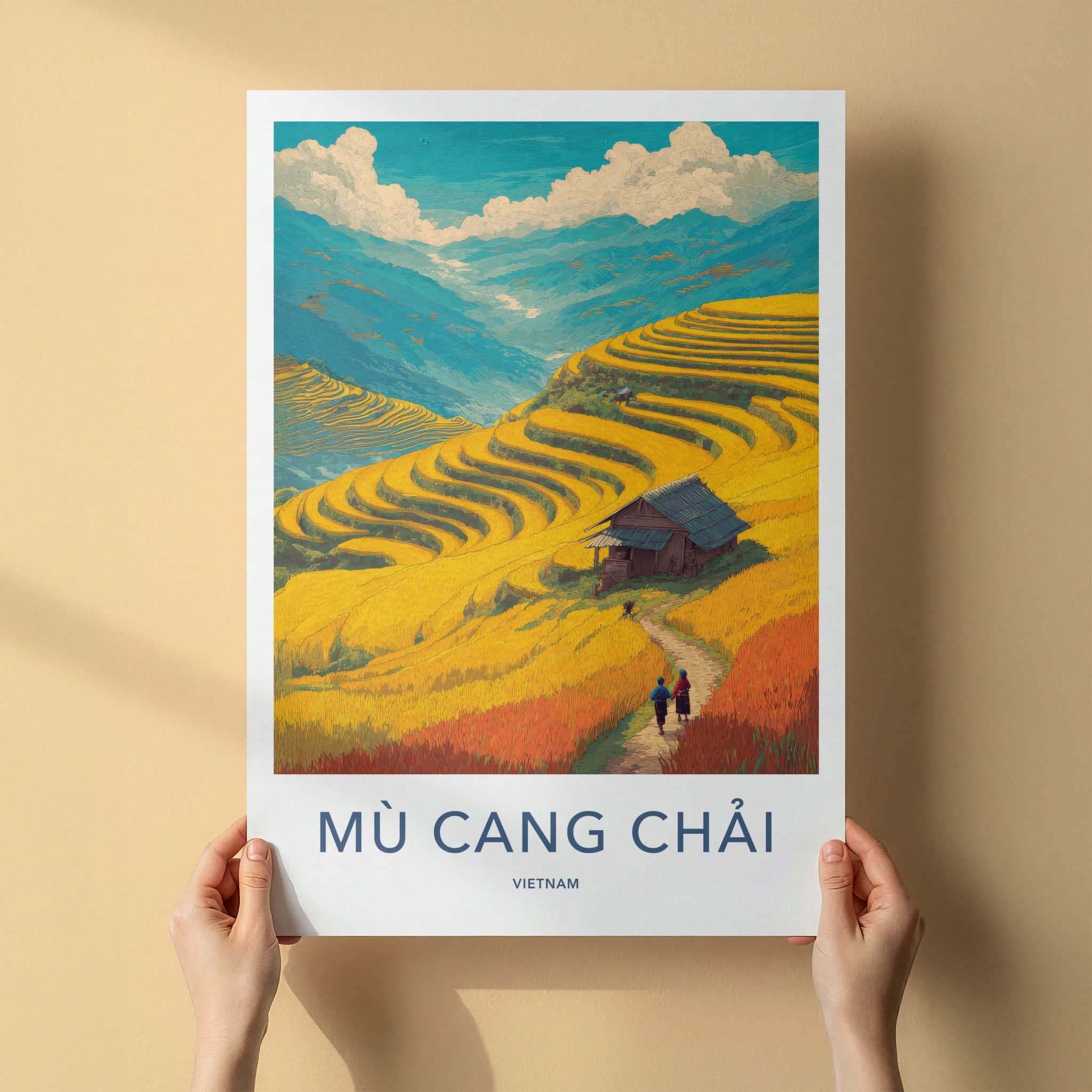 Mu Cang Chai Poster - Vietnam Travel Art