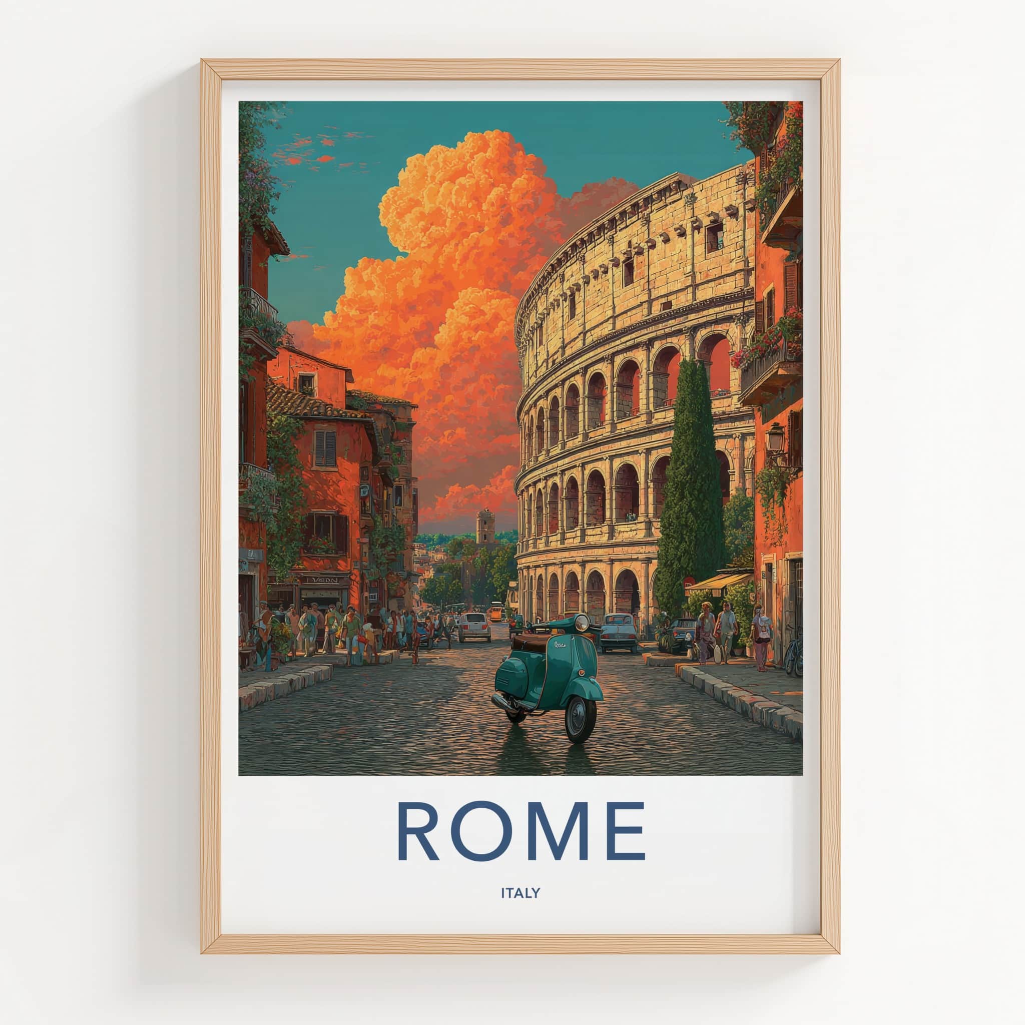ROME Poster - ITALY Travel Art