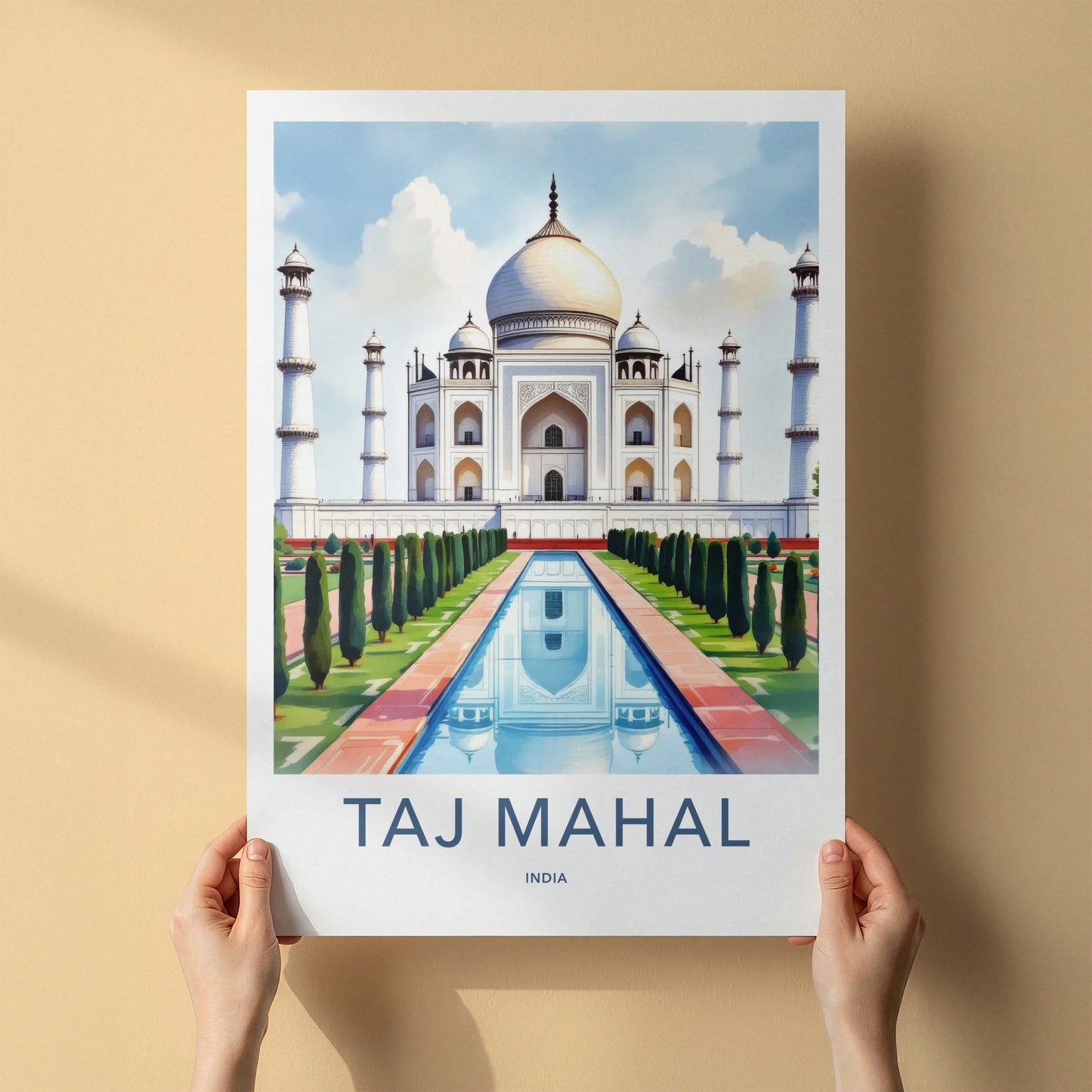 Taj Mahal Poster - India Art