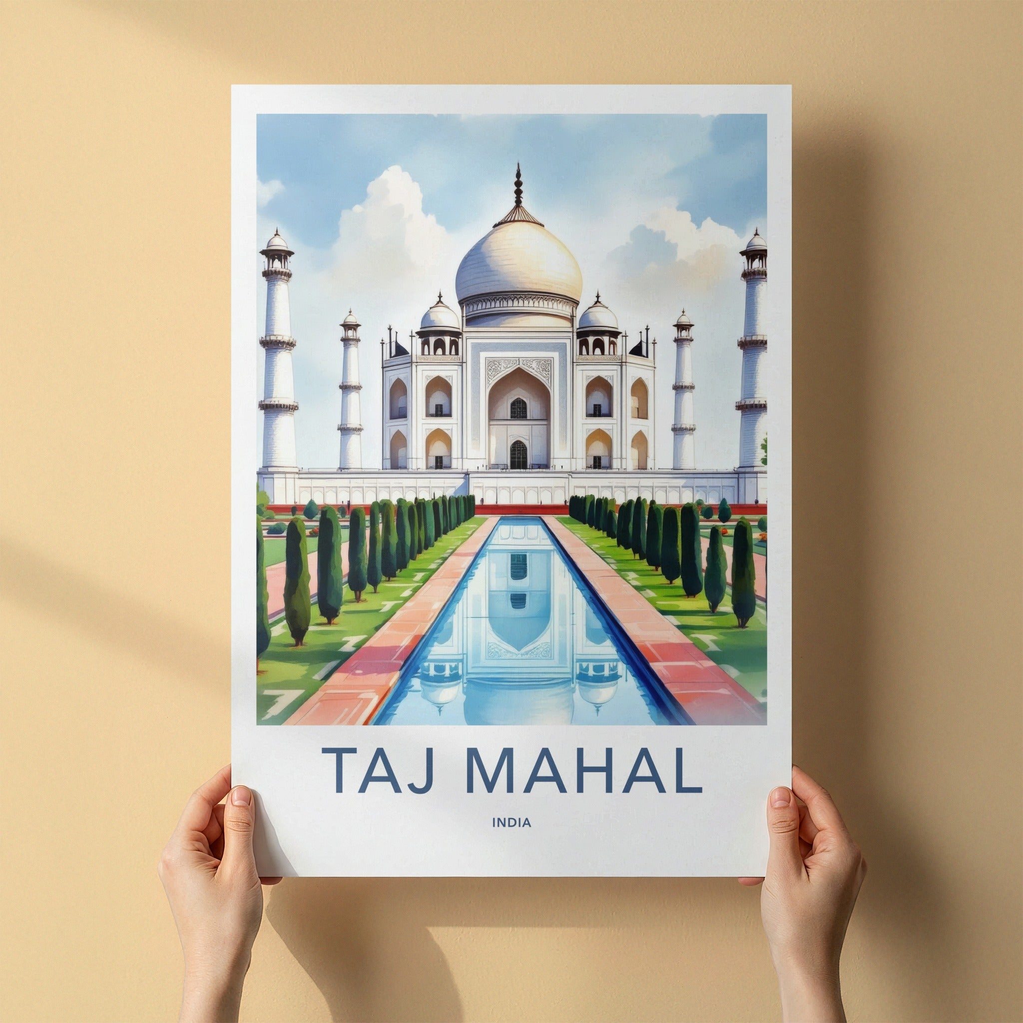 Taj Mahal Poster - India Art