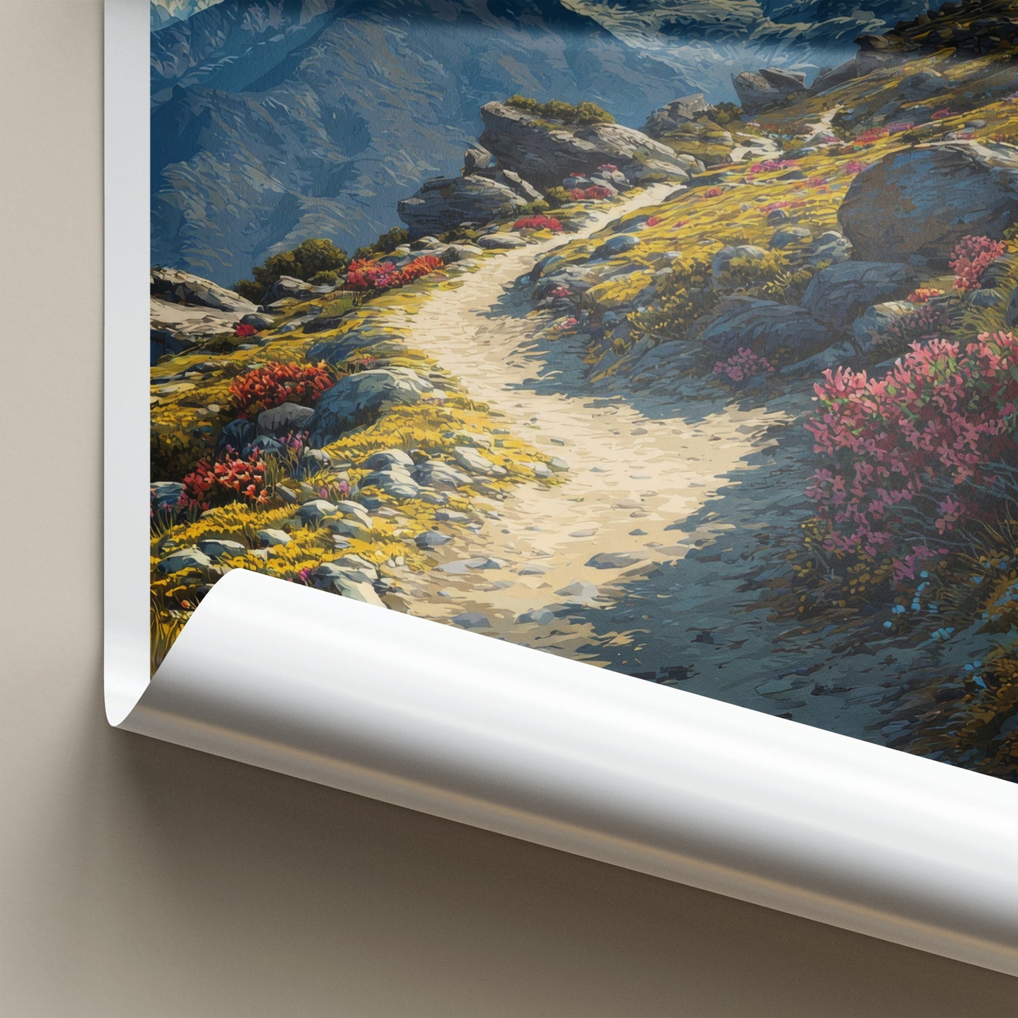 Sandakphu Poster India West Bengal Snowy Peak Decor