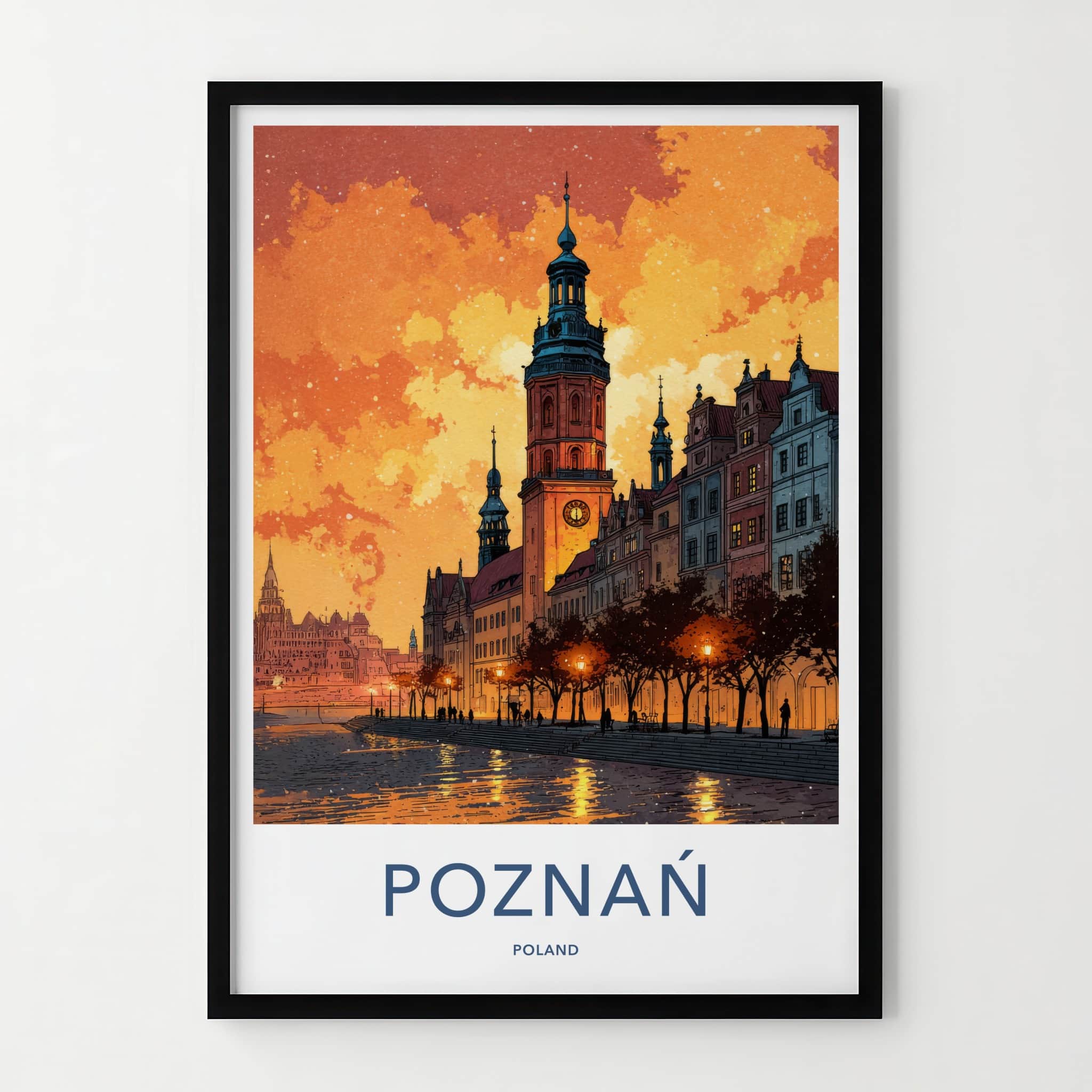 Poznan Poster - Poland Travel Art