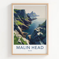 Malin Head Poster - Ireland Travel Art