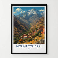 Mount Toubkal Poster - Morocco Art