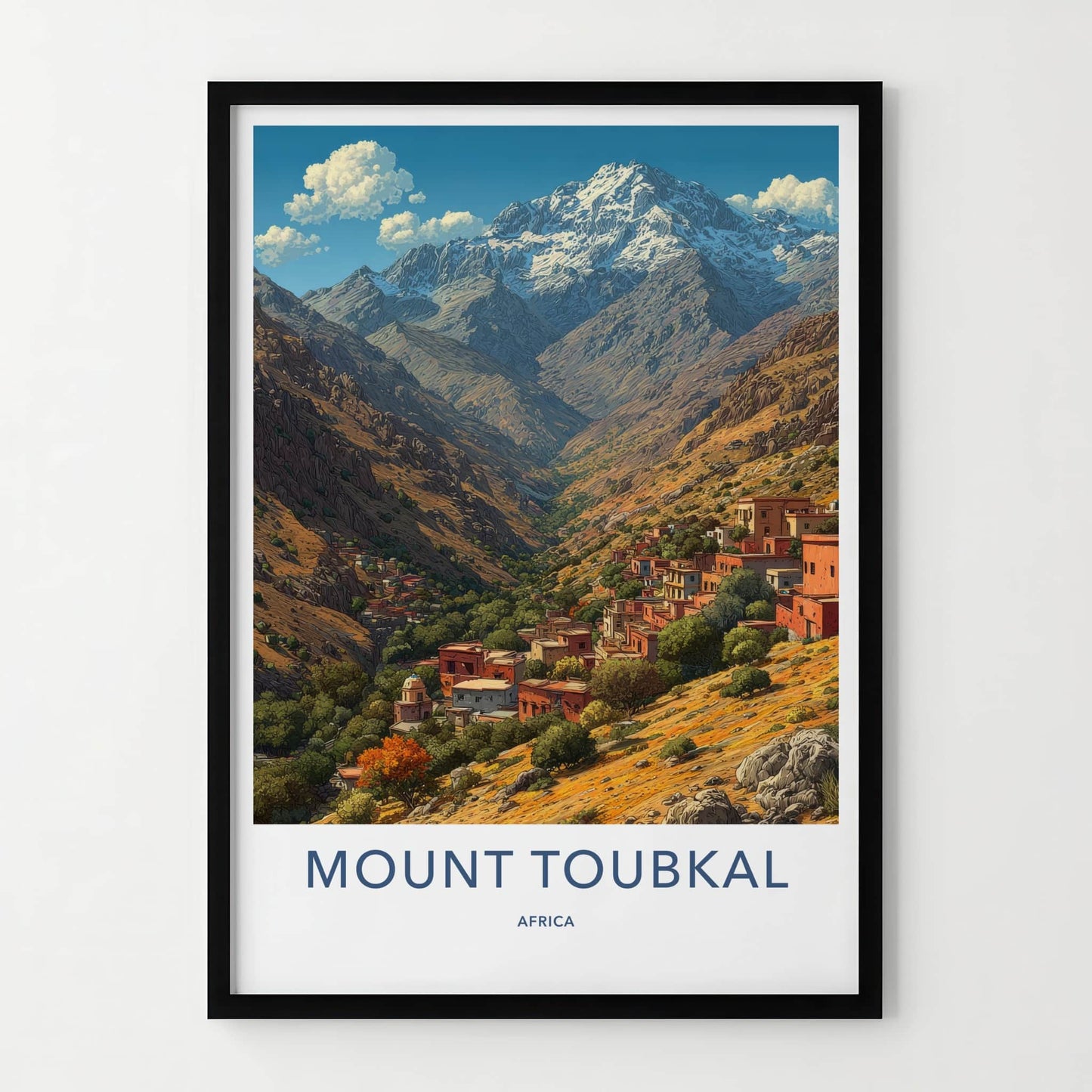 Mount Toubkal Poster - Morocco Art