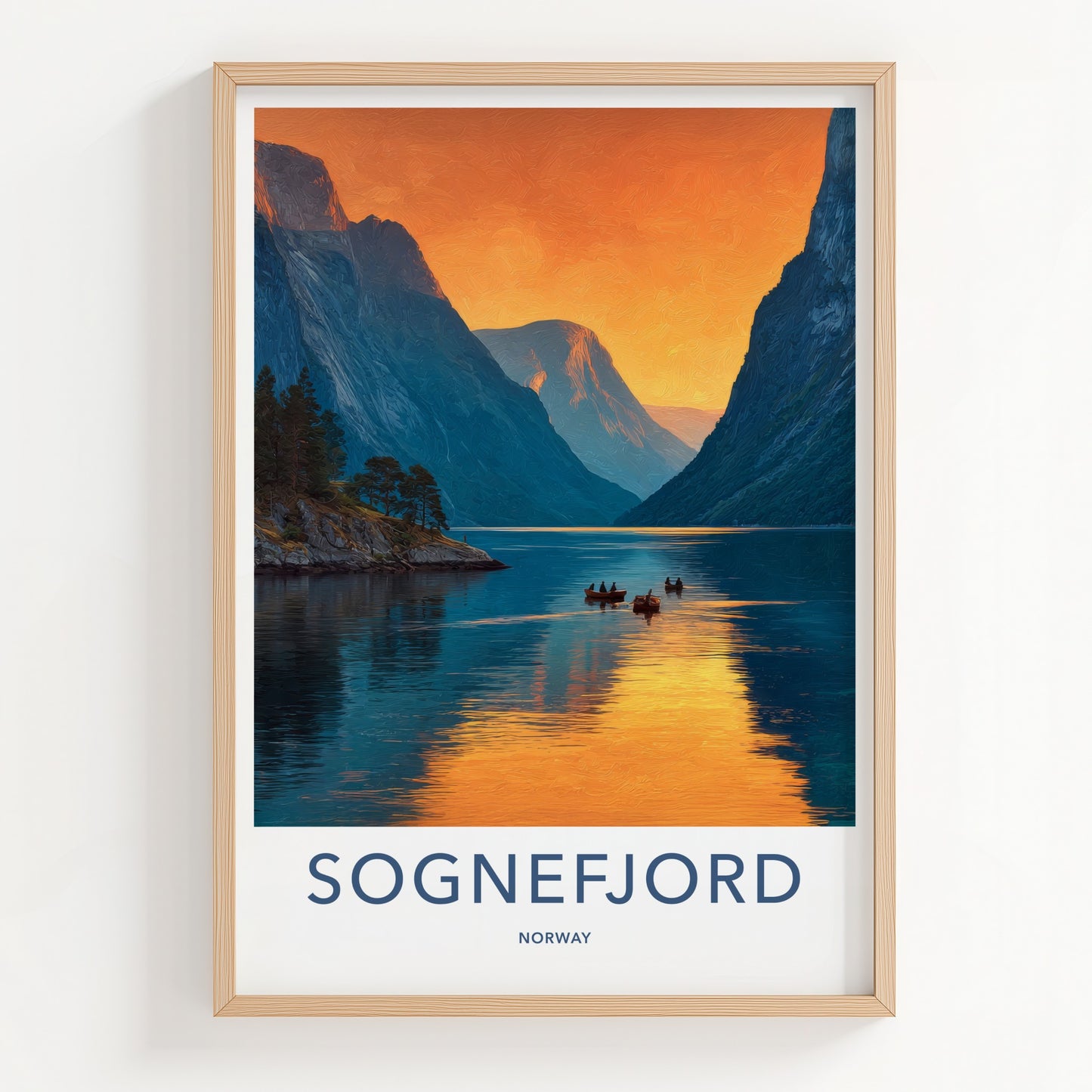 Sognefjord Poster - Norway Art