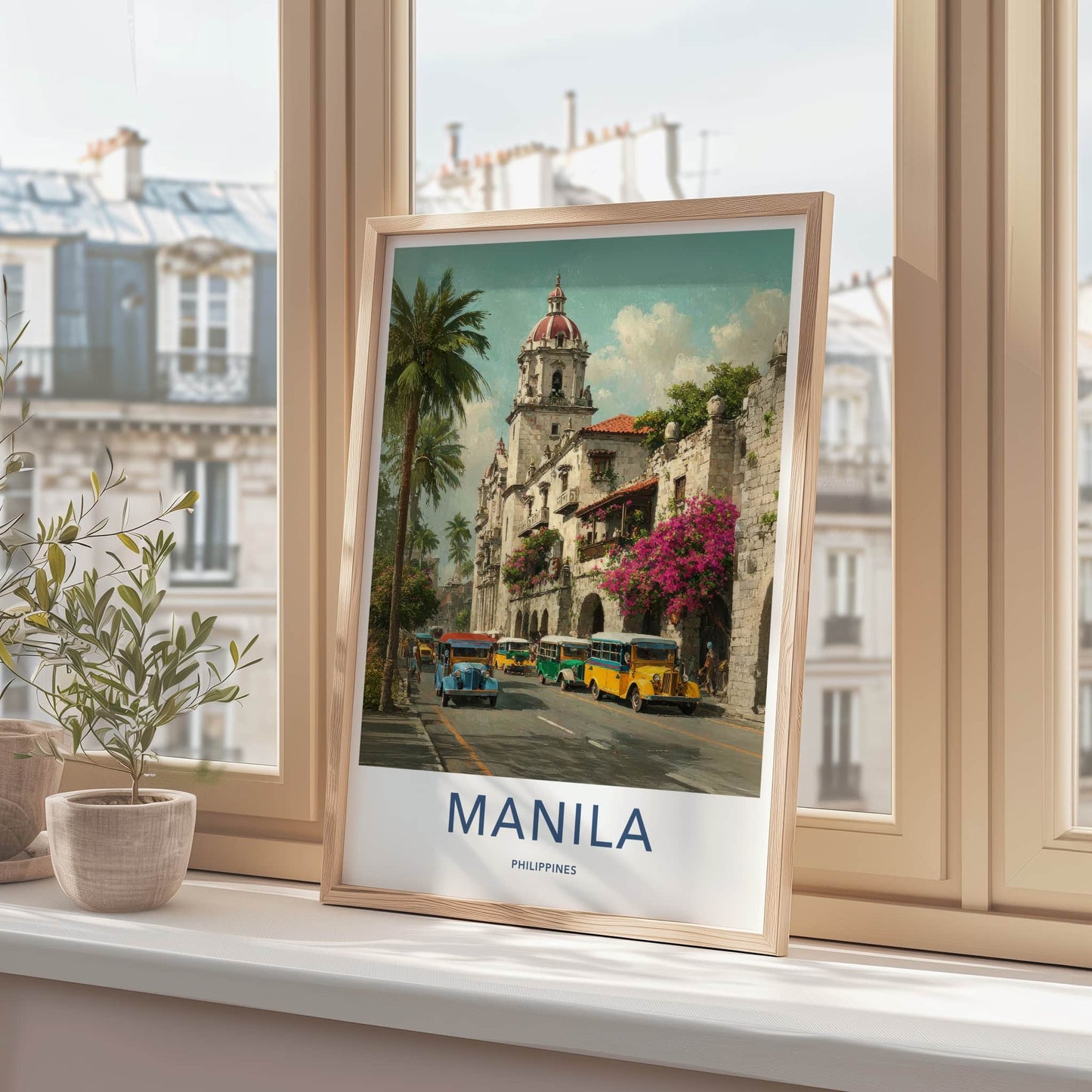 Manila Poster - Philippines Travel Art