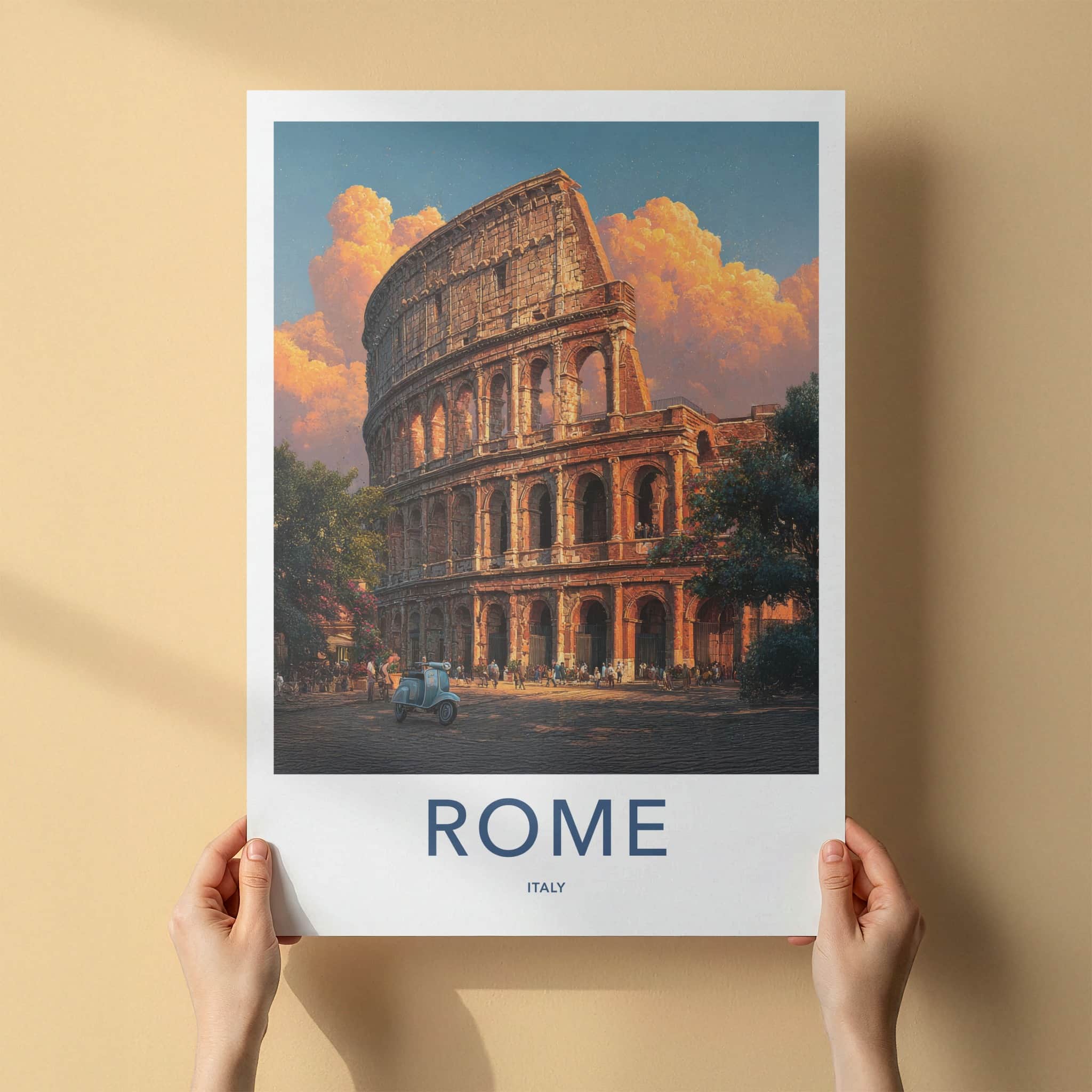 Rome Poster - Italy Travel Art