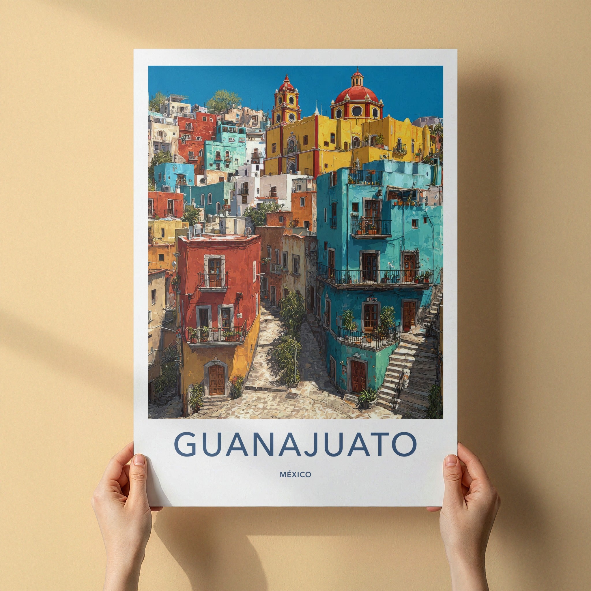 Guanajuato Poster - Mexico Travel Art