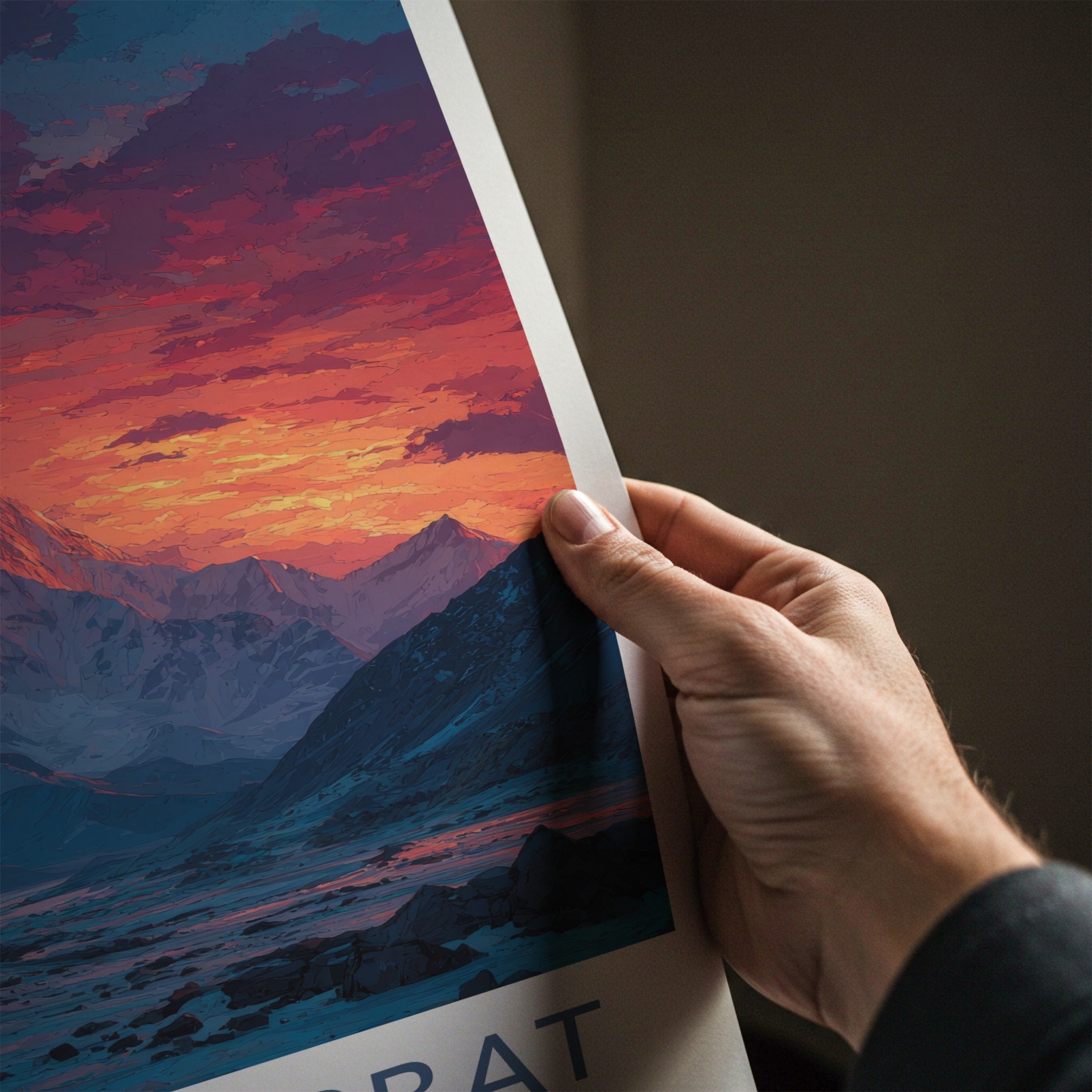 Gauri Parbat Poster - India Travel Art