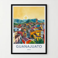 Guanajuato Poster - Mexico Travel Art