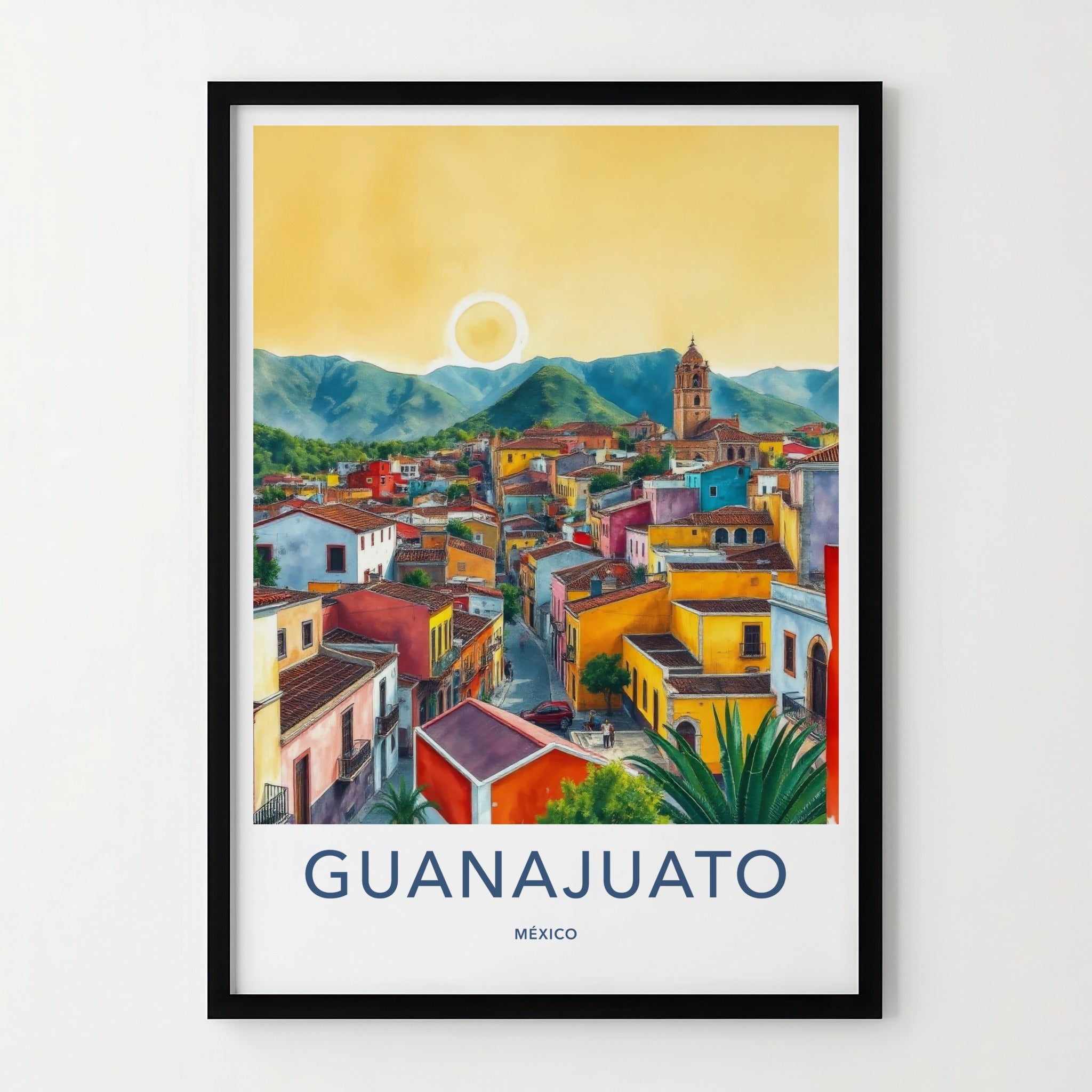 Guanajuato Poster - Mexico Travel Art