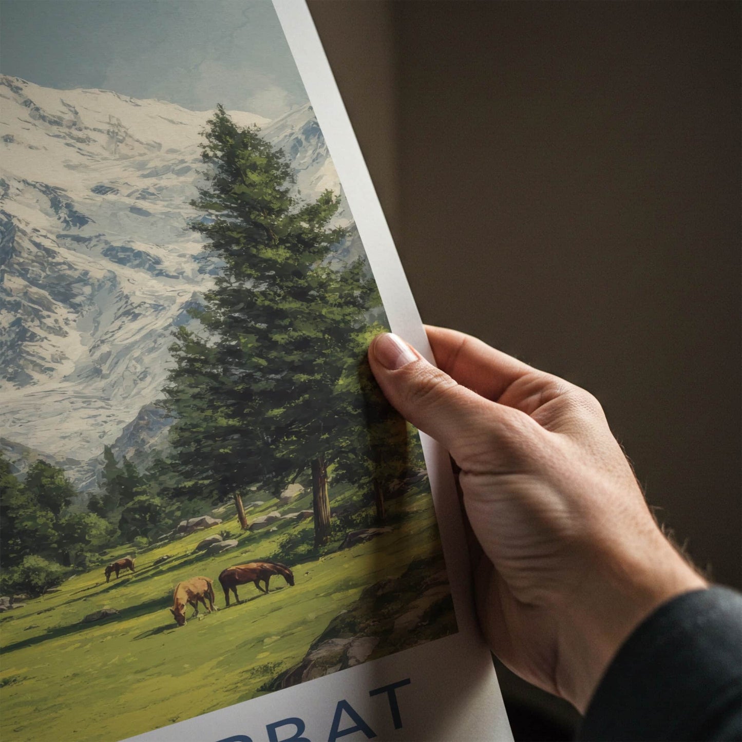 Nanga Parbat Poster - Pakistan Travel Art