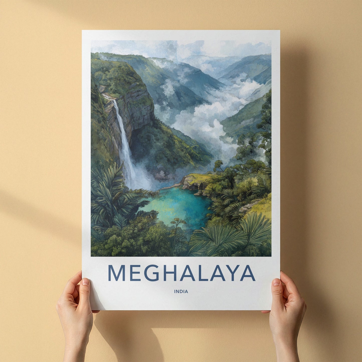 Meghalaya Poster - India Travel Art