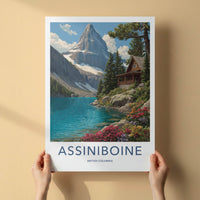Assiniboine Poster - British Columbia Travel Print