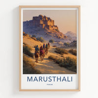 Marusthali Poster - India Punjab Fortress Sunset