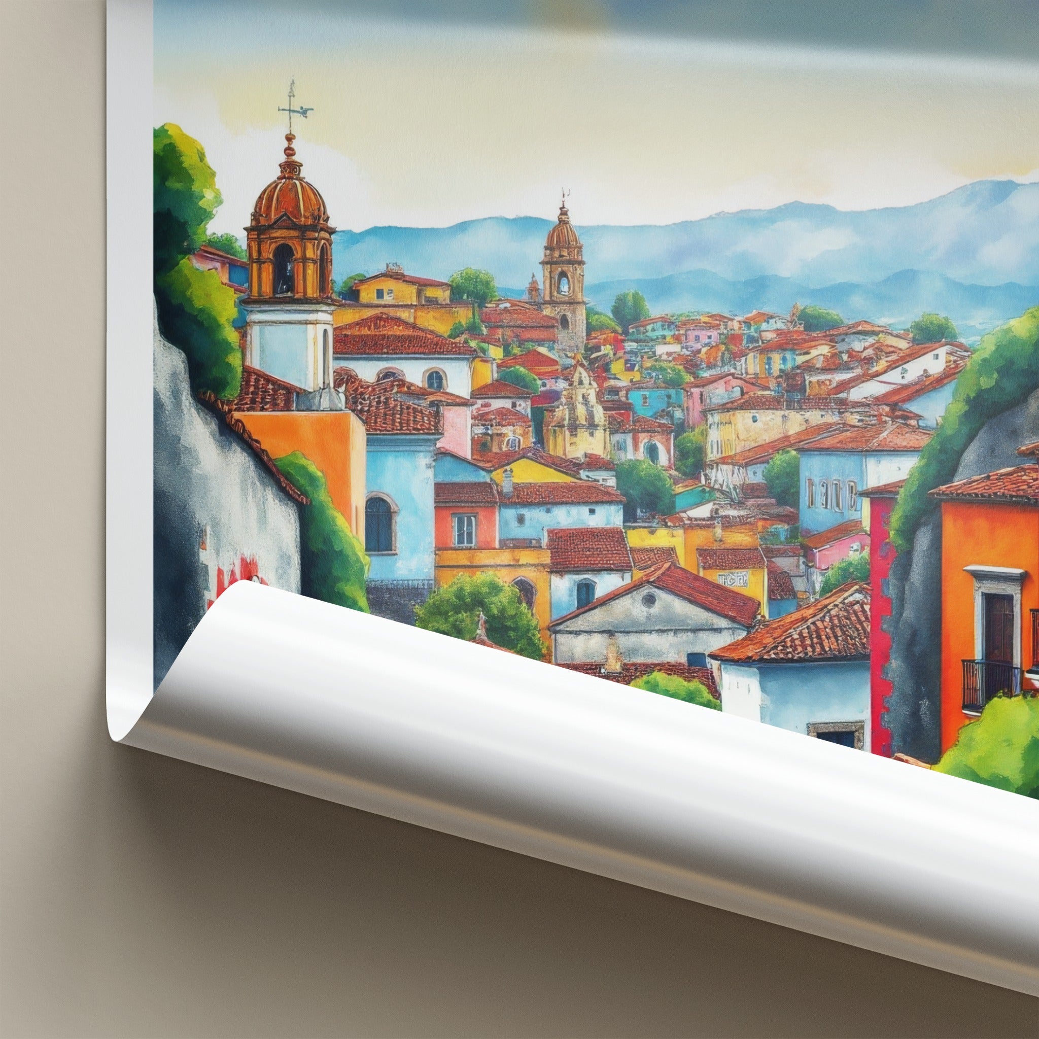 Guanajuato Poster - Mexico Travel Art