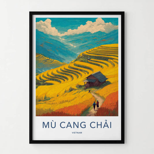 Mu Cang Chai Poster - Vietnam Travel Art