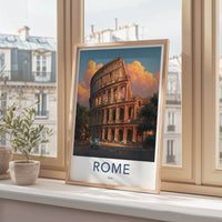 Rome Poster - Italy Travel Art